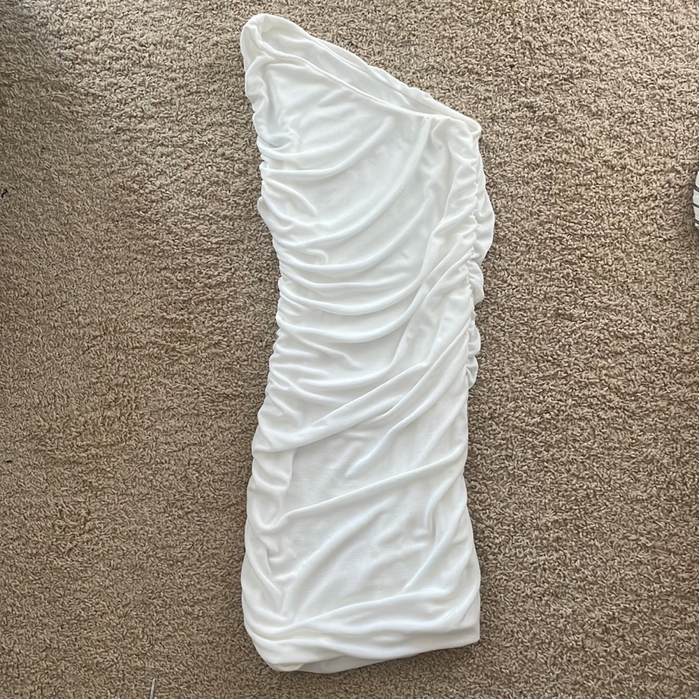 White ruffled dress
